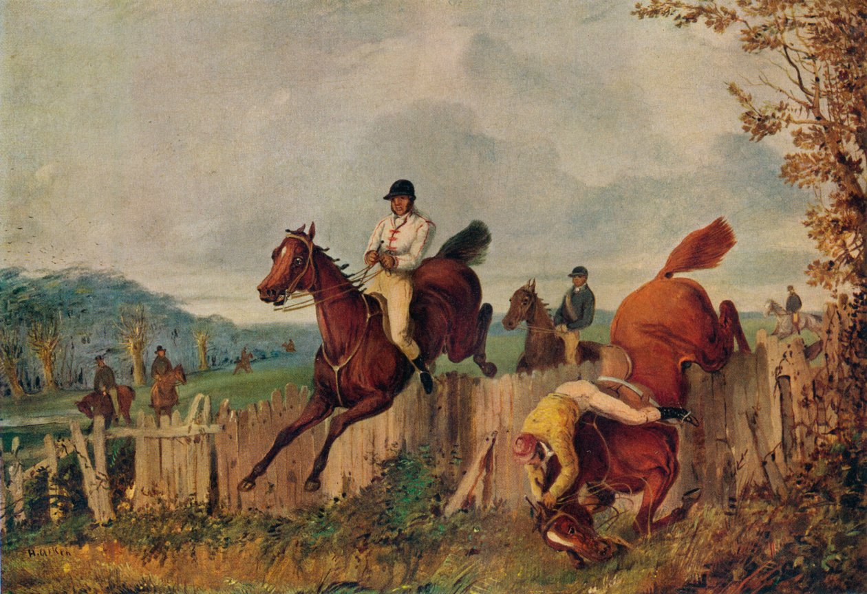 Bieg z przeszkodami, c1805-1851, 1924 autorstwa Henry Thomas Alken