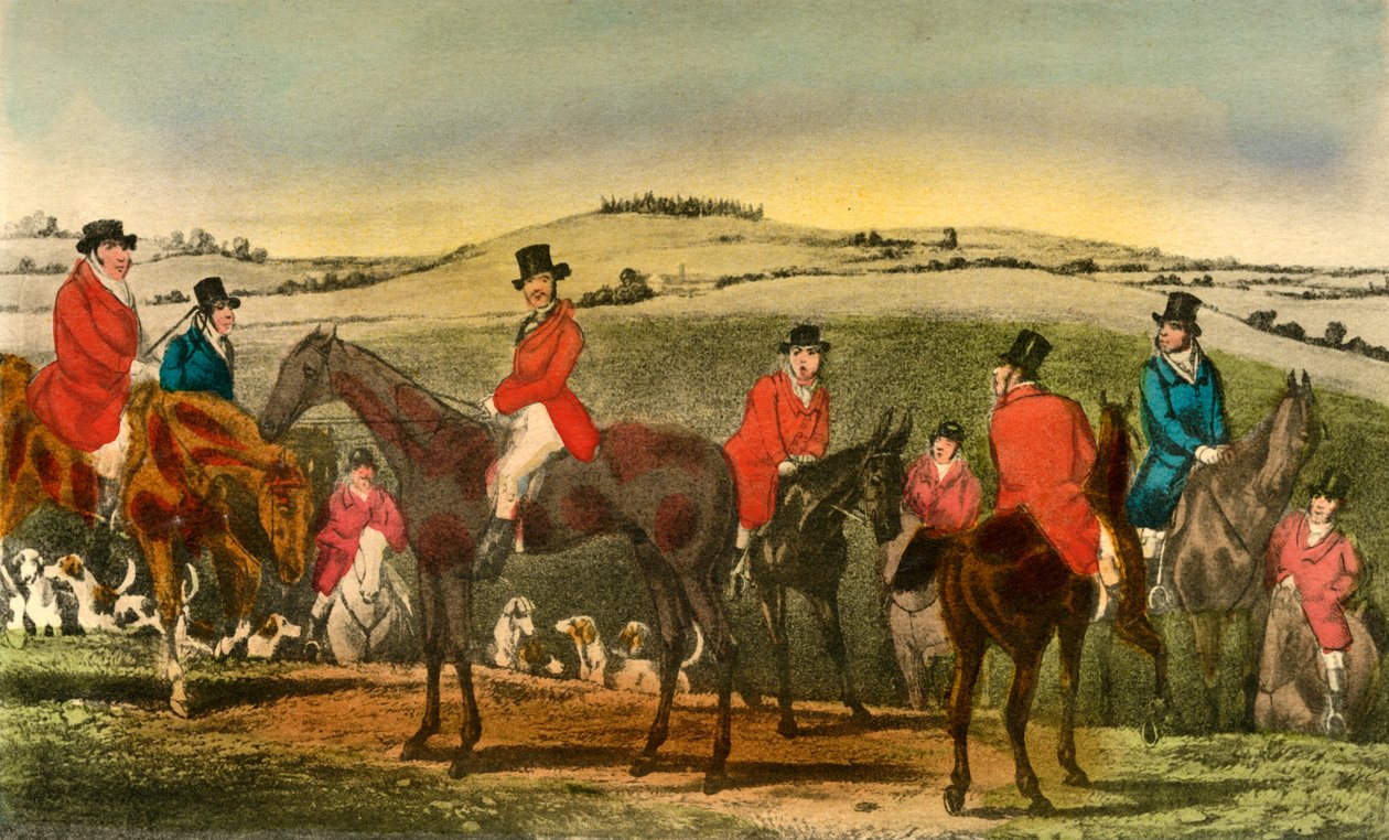 Pojawienie się Swell zdumiewa Surrey Hunt, 1838 autorstwa Henry Thomas Alken