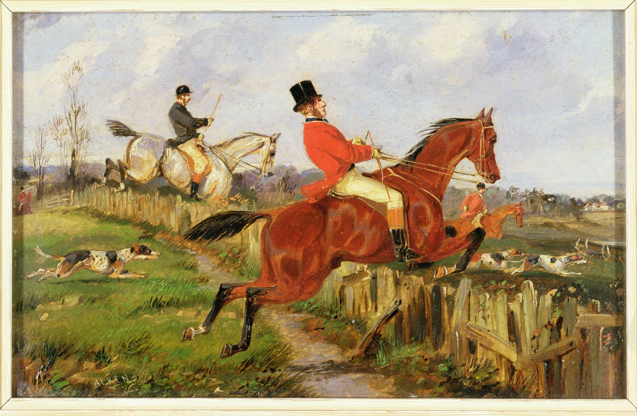 Pościg (olej na płótnie) autorstwa Henry Thomas Alken