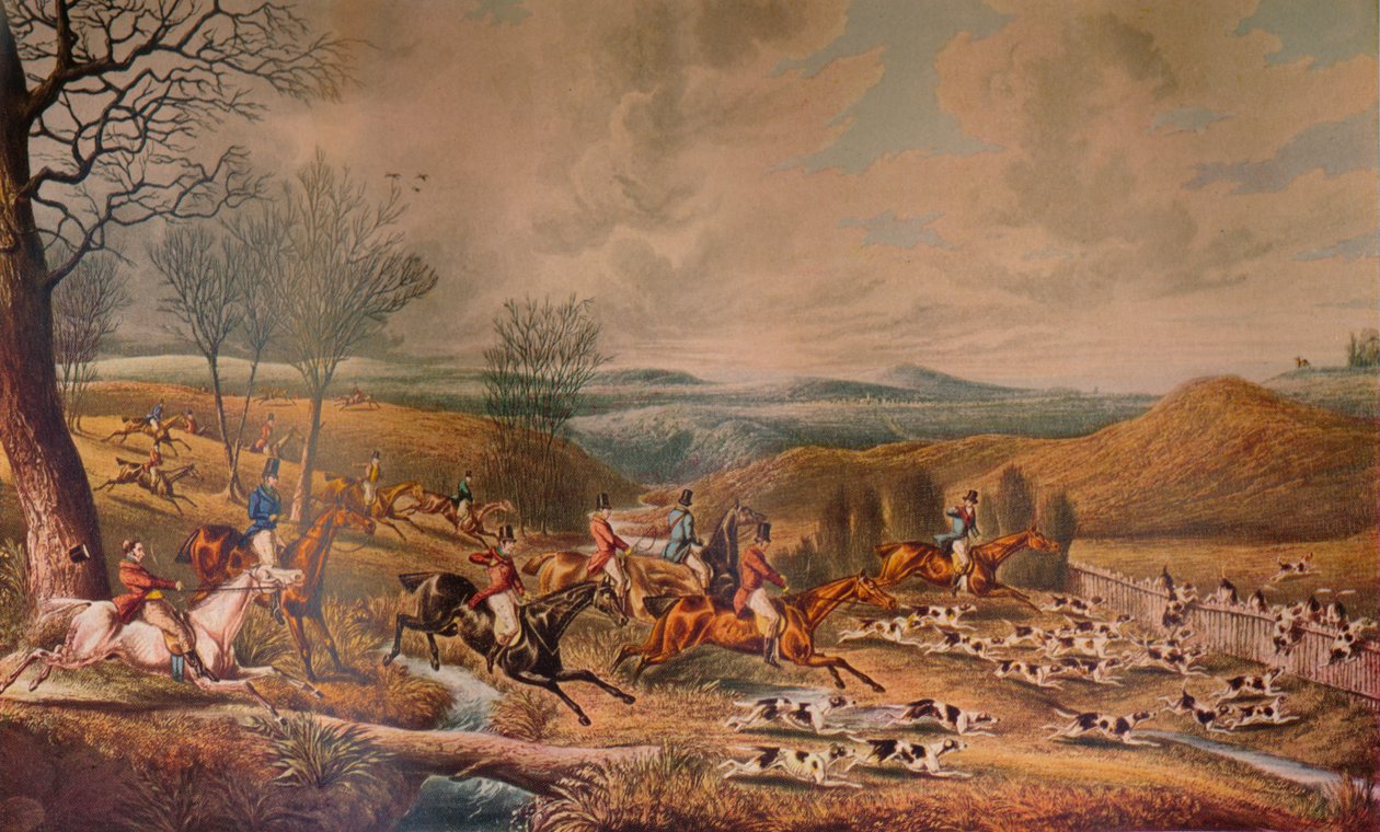 „Pogoń za Roebuck”, 1834, 1936 autorstwa Henry Thomas Alken