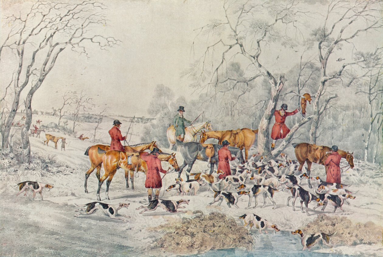 Zadrzewiony lis, ok. 1800, 1922 r autorstwa Henry Thomas Alken
