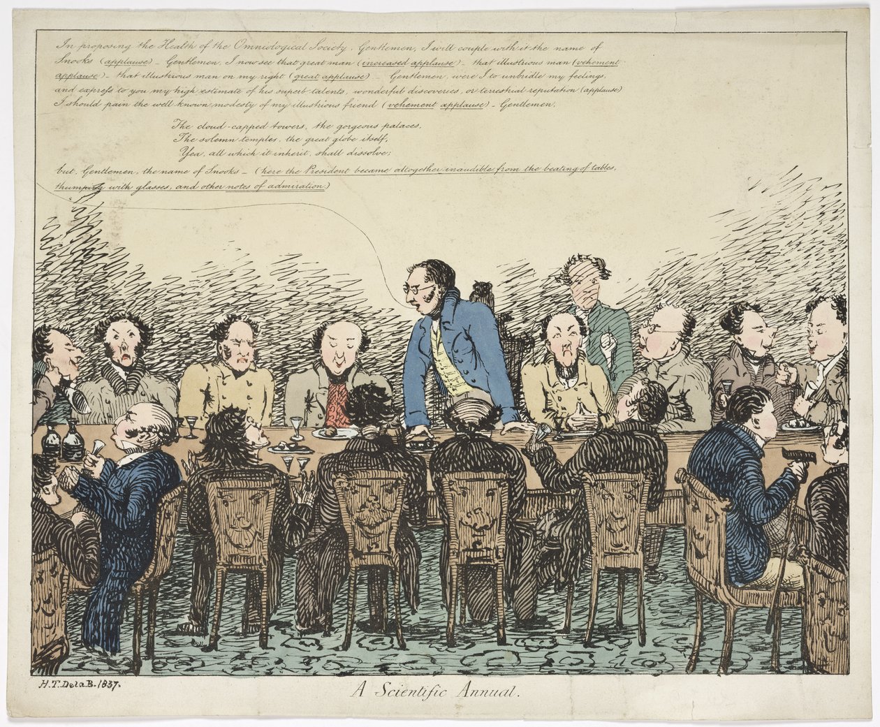 Rocznik naukowy, 1837 (akwaforta kolorowa) autorstwa Henry Thomas after De La Beche