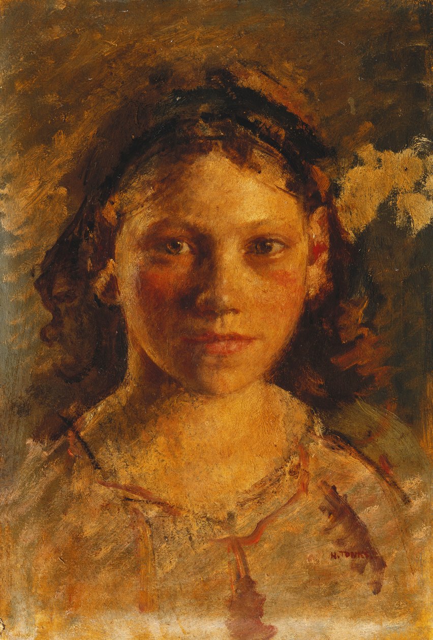 Głowa dziewczyny autorstwa Henry Tonks