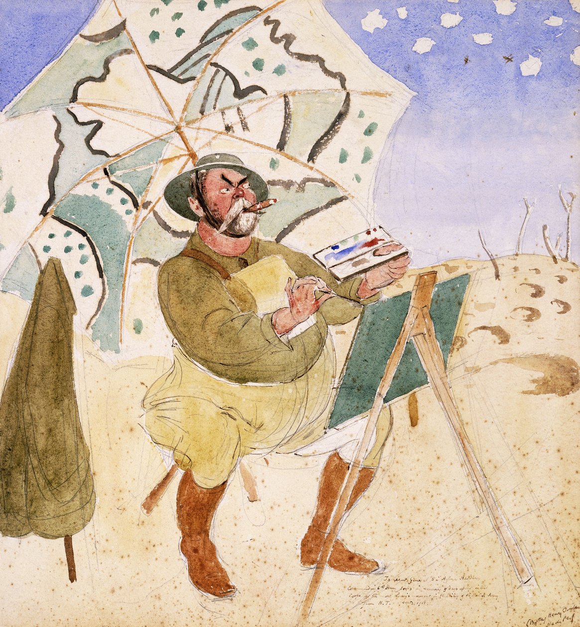 Malarstwo Johna Singera Sargenta autorstwa Henry Tonks