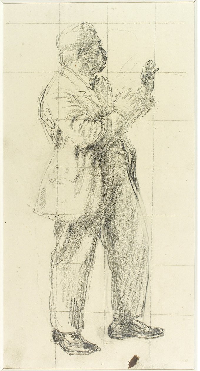 Portret mężczyzny autorstwa Henry Tonks
