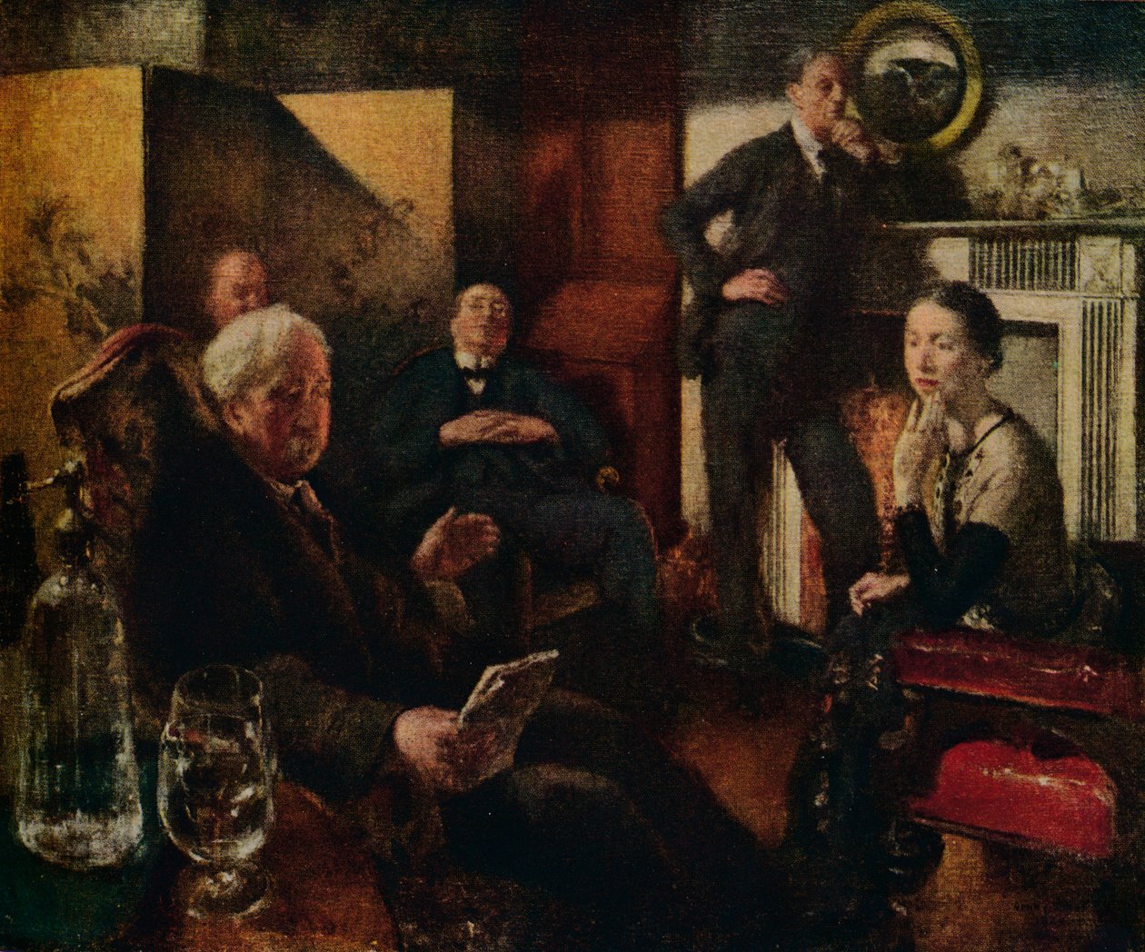 Sobotnia noc w Dolinie, 1928-9 autorstwa Henry Tonks