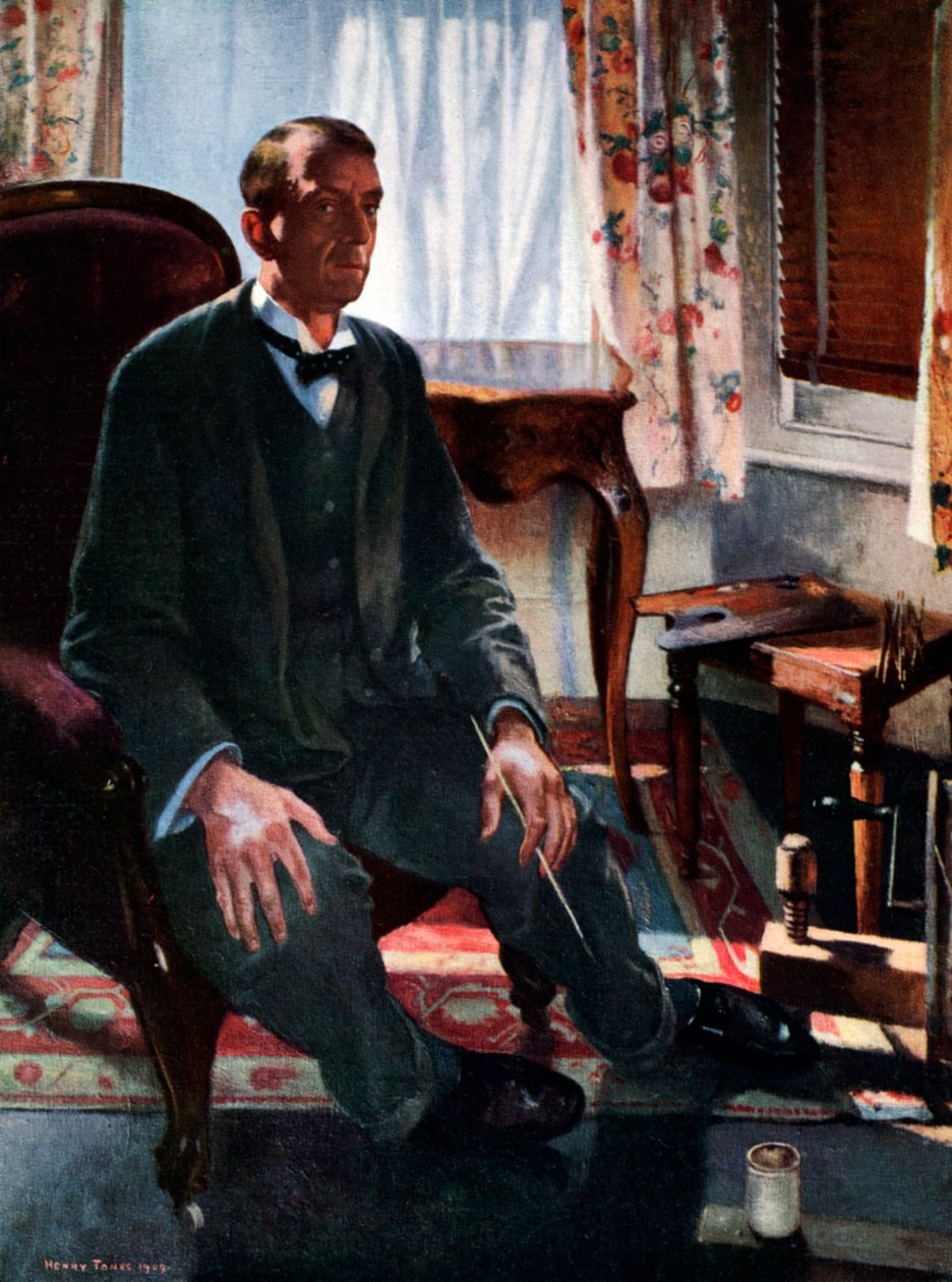 Autoportret, 1909, 1926 autorstwa Henry Tonks