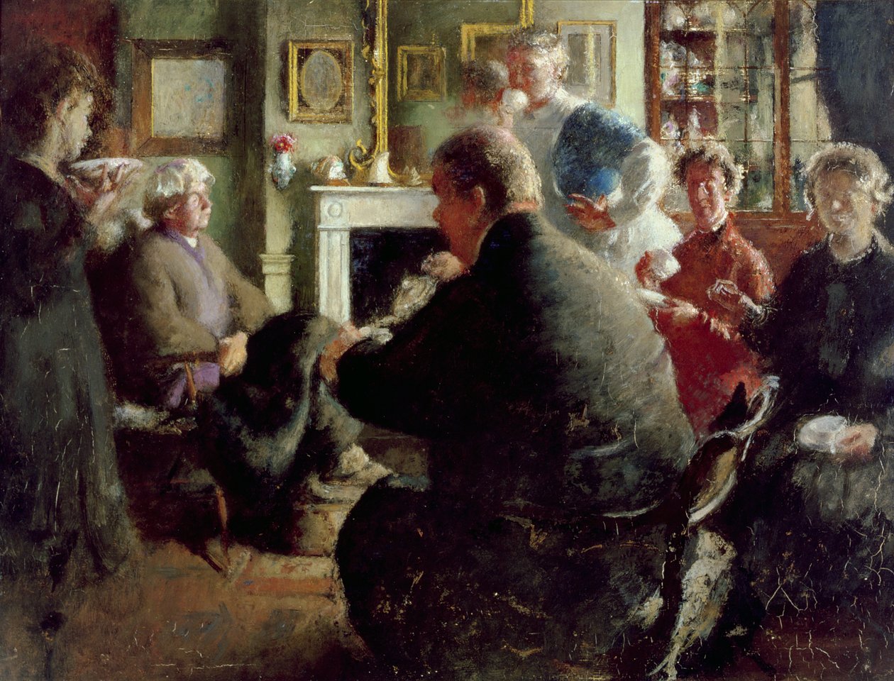 Steer w domu, 109 Cheyne Walk (w Wigilię) ok. 1929-30 autorstwa Henry Tonks