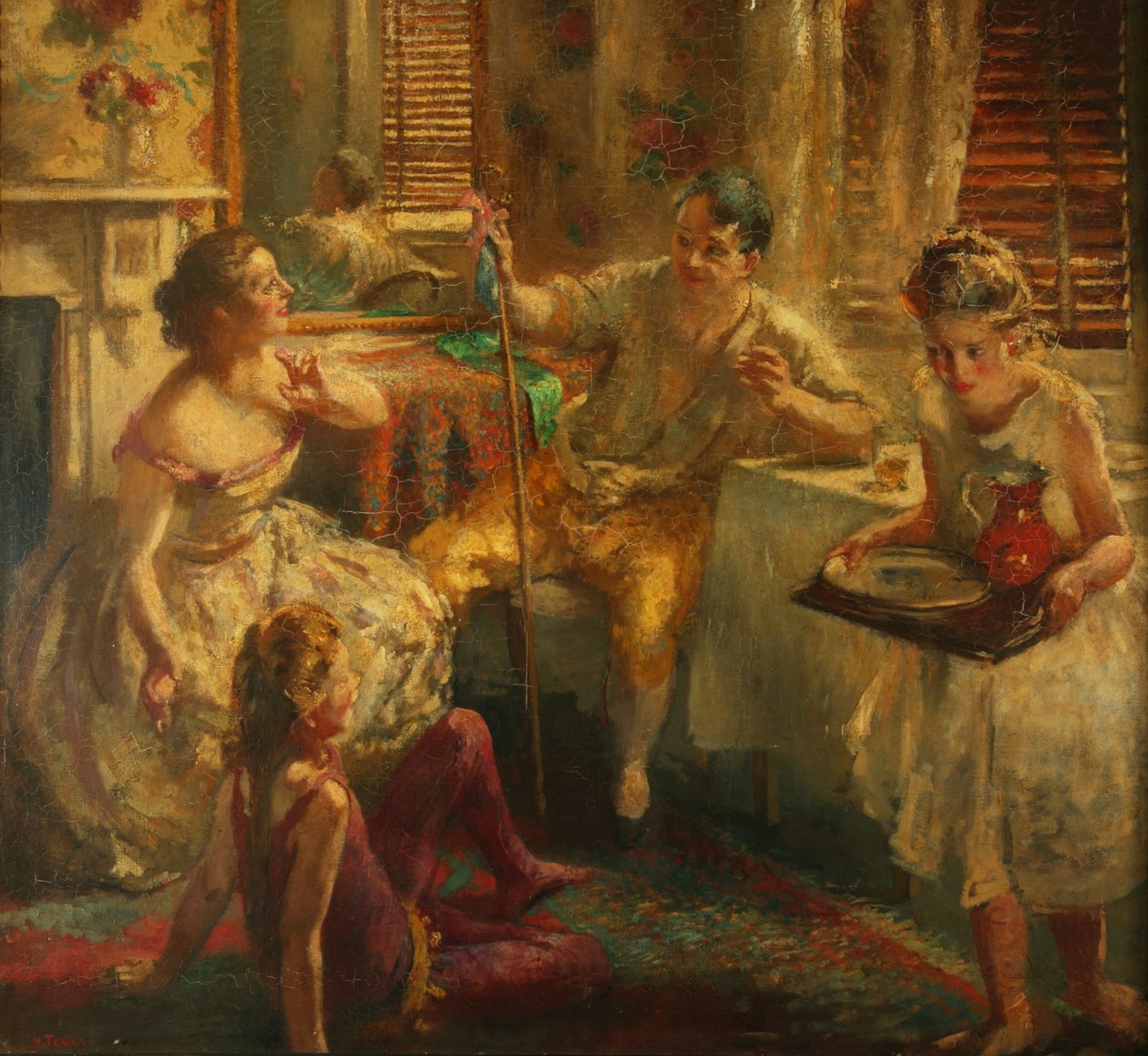 Spacerujący gracze autorstwa Henry Tonks