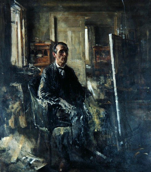 Walter Westley Russell (olej na płótnie) autorstwa Henry Tonks
