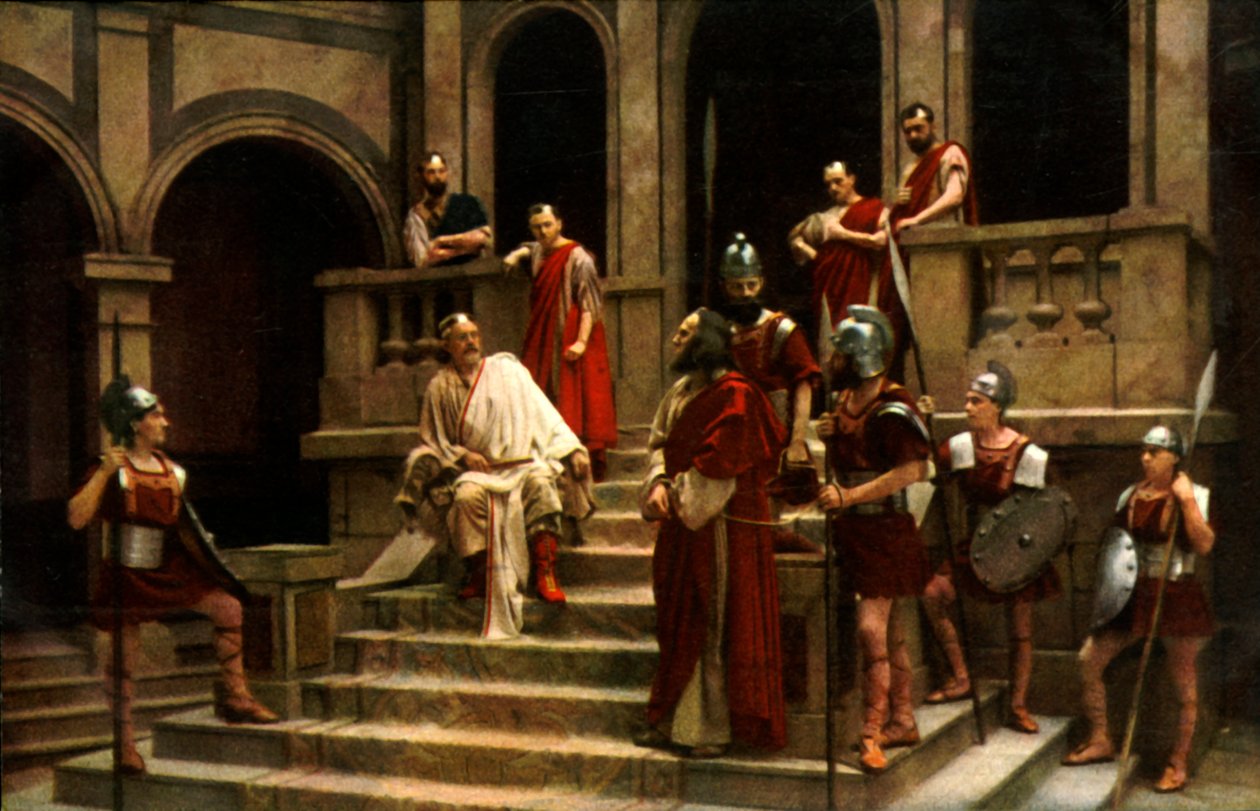 Jezus przed Piłatem, 1922. autorstwa Henry Traut