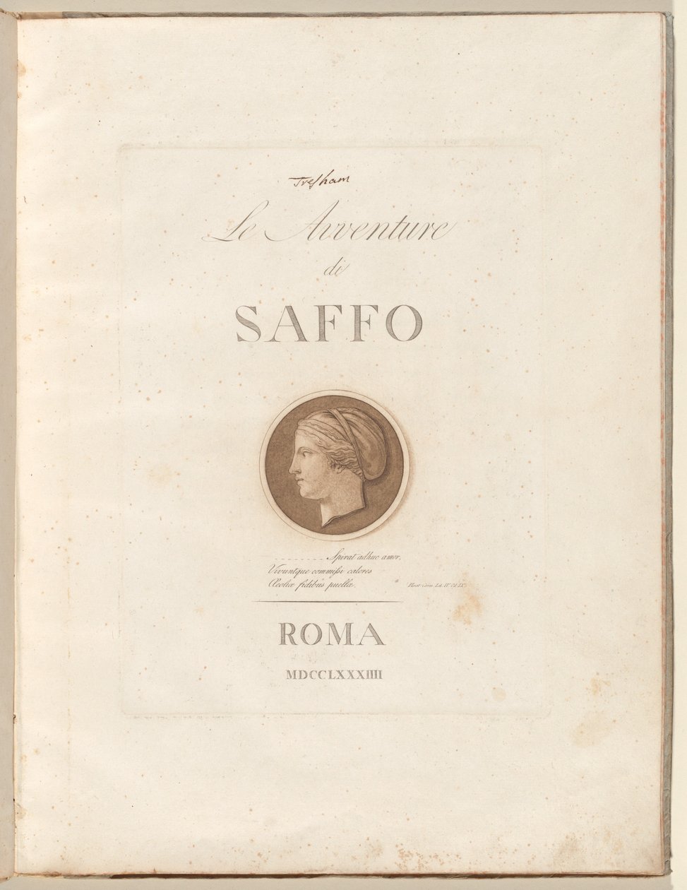 Przygody Safony autorstwa Henry Tresham