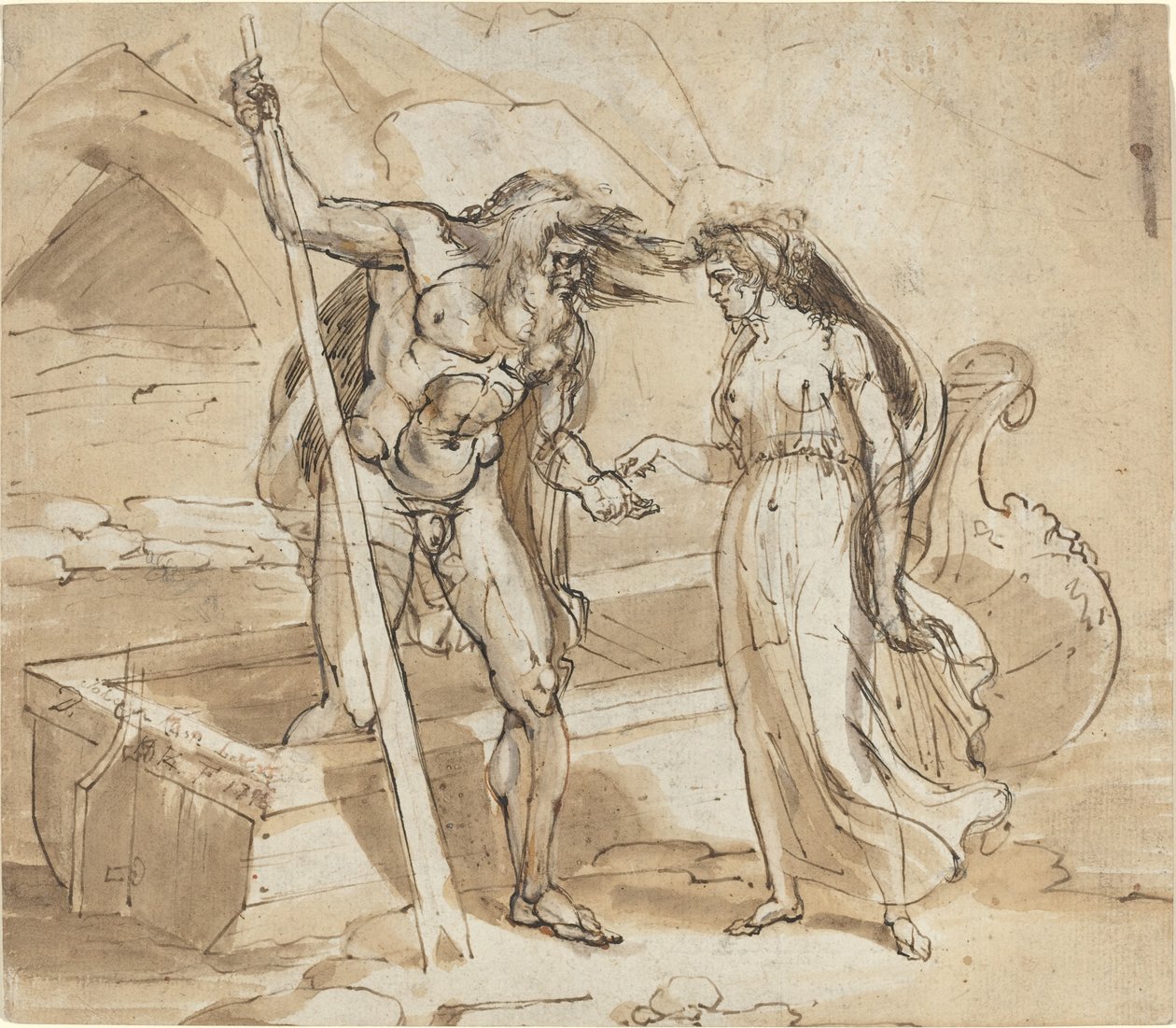 Psyche daje monetę Charon autorstwa Henry Tresham