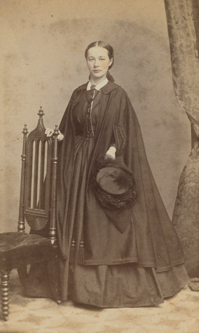 Carte-de-visit portret Carrie N. Lacy, 1865. autorstwa Henry Ulke