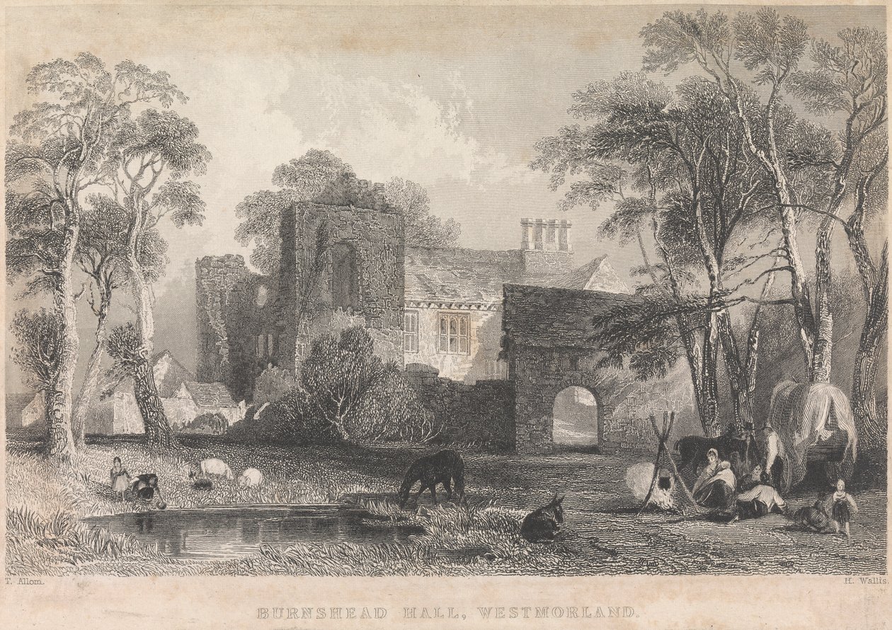 Burnshead Hall, Westmorland; strona 45 (tom pierwszy) autorstwa Henry Wallis
