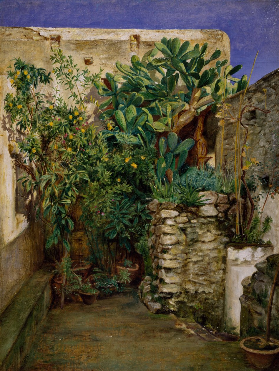 Narożnik dziedzińca wschodniego, 1860 autorstwa Henry Wallis