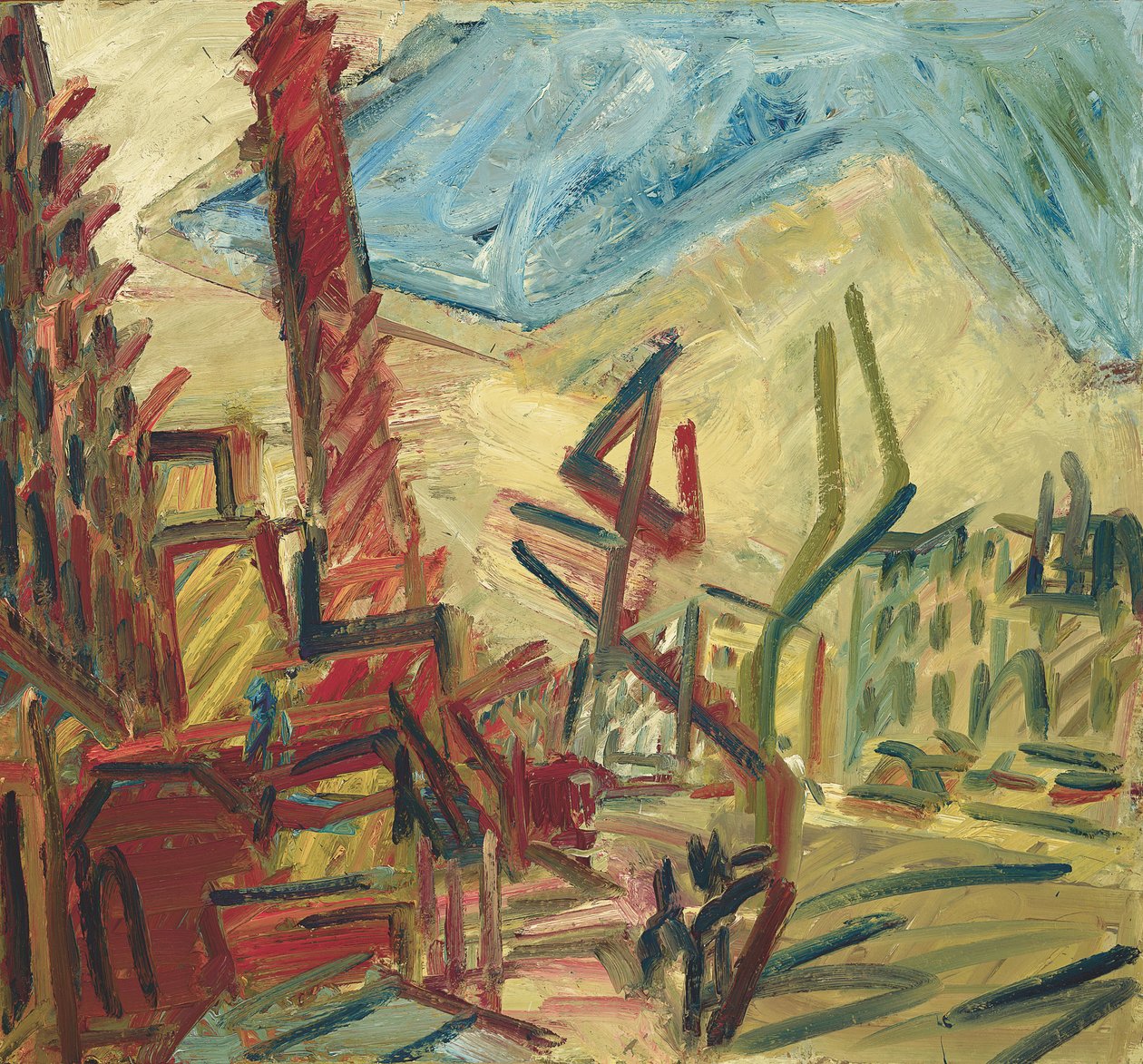 Drzewo w Mornington Crescent, 1991-92 autorstwa Henry Wallis