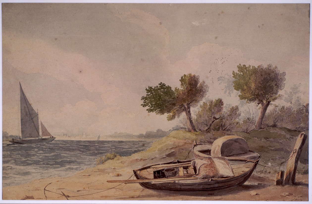 W pobliżu Battersea, Londyn, 1818. autorstwa Henry Walter