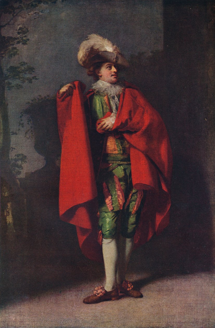 John Palmer jako Hrabia Almaviva w Hiszpańskim fryzjerze, 1779, 1917 autorstwa Henry Walton