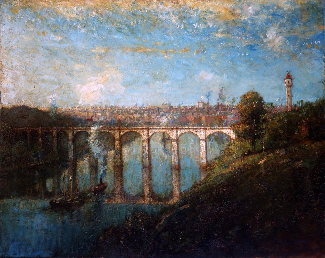 Wysoki Most, Nowy Jork, 1905. autorstwa Henry Ward Ranger