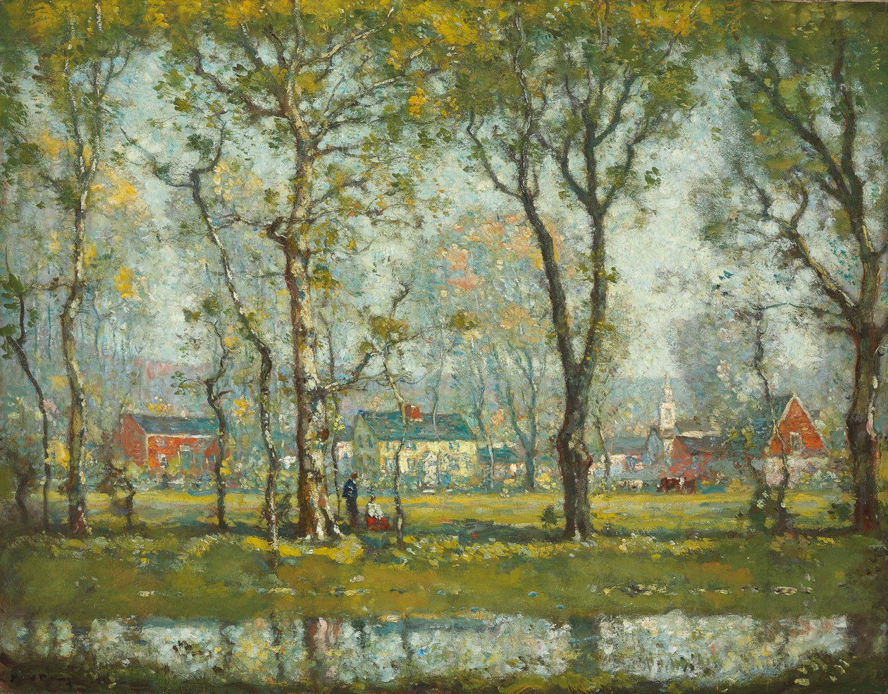 Wioska Nowej Anglii autorstwa Henry Ward Ranger