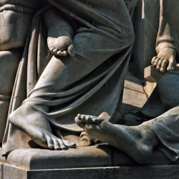 Detal „Manufaktury”, grupa rzeźb z Albert Memorial, ukończona w 1876 r. (granit) autorstwa Henry Weekes