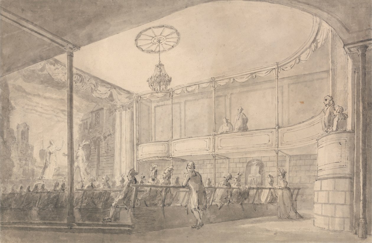 Wnętrze Domu Brandenburskiego Teatru, Hammersmith autorstwa Henry Wigstead