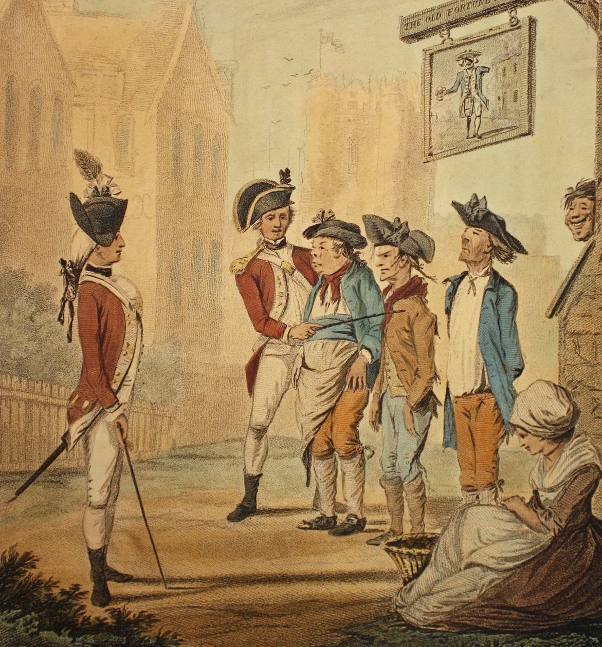 „Rekruci”, wydanie 1780 autorstwa Henry William Bunbury