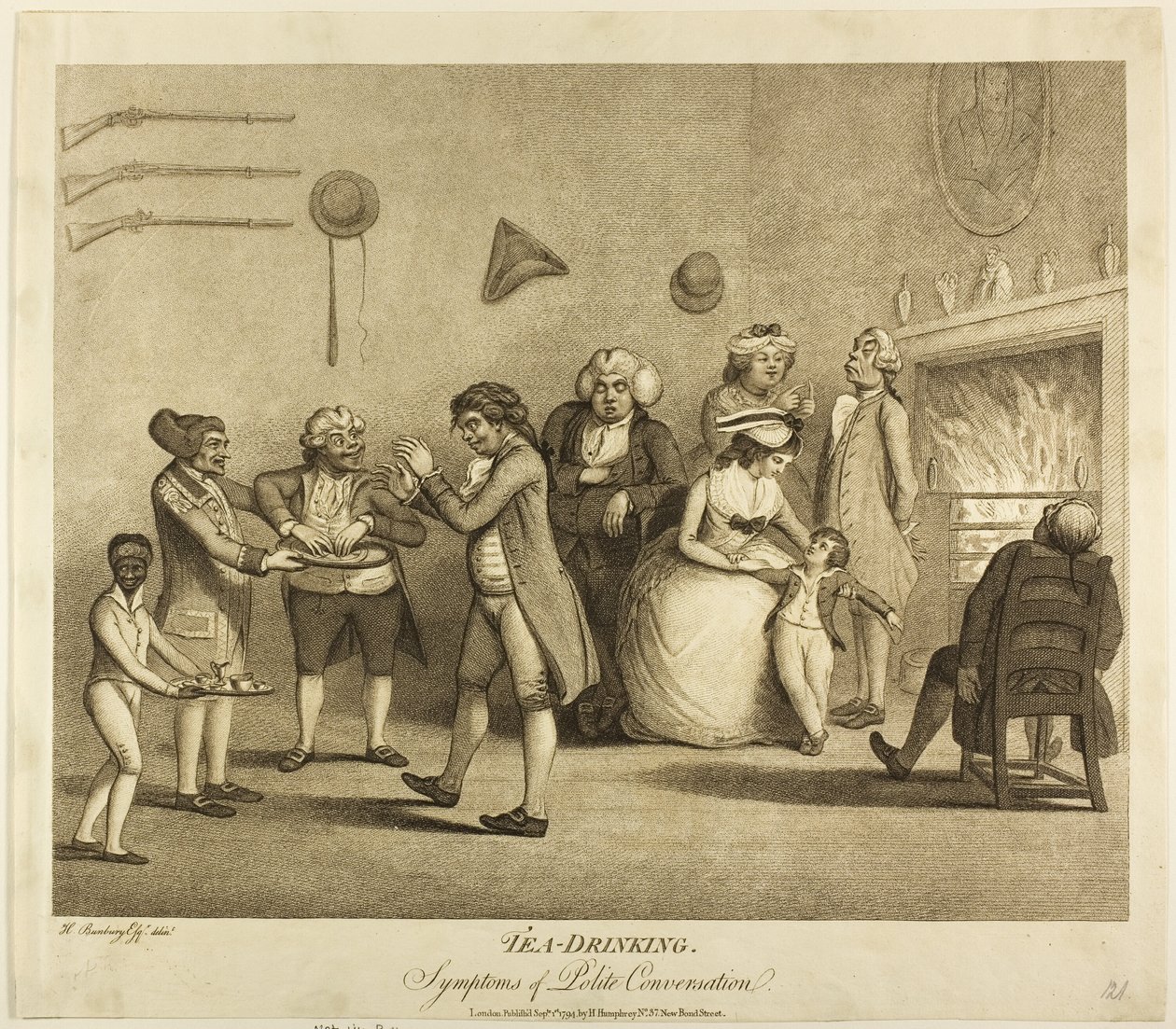 Picie herbaty autorstwa Henry William Bunbury