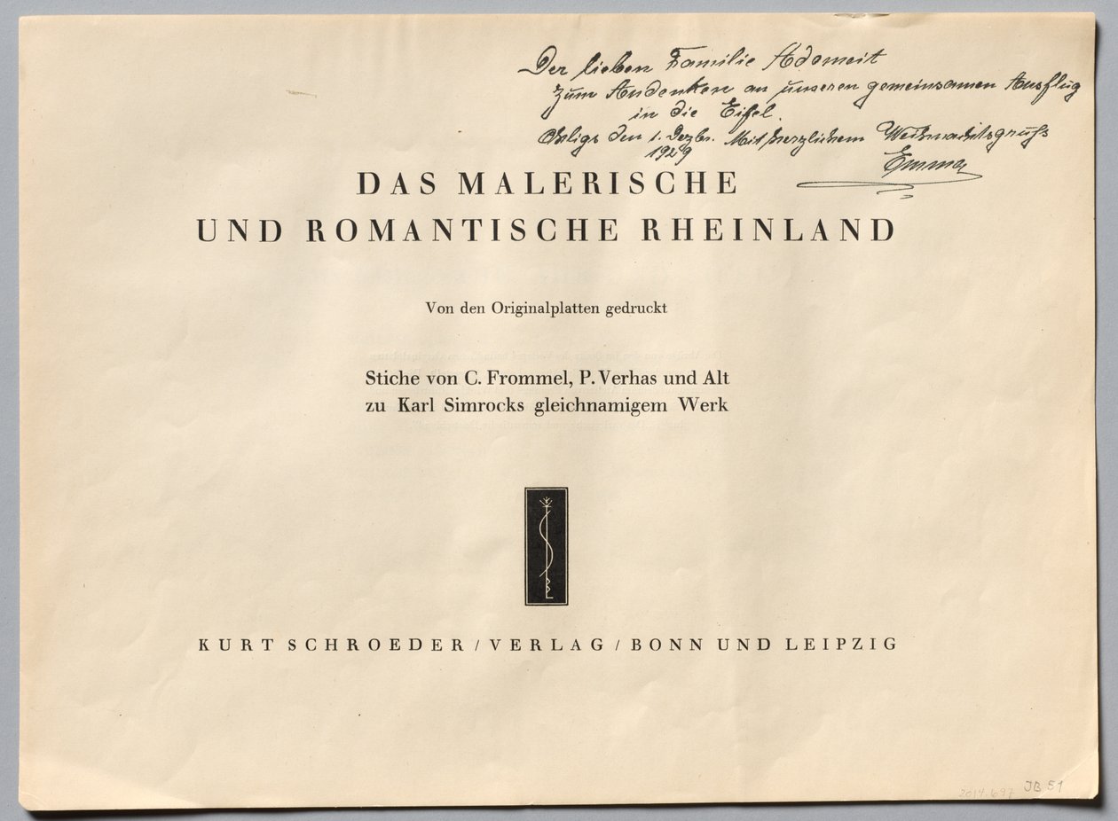 Malownicza i romantyczna Nadrenia, 1928. autorstwa Henry Winkles