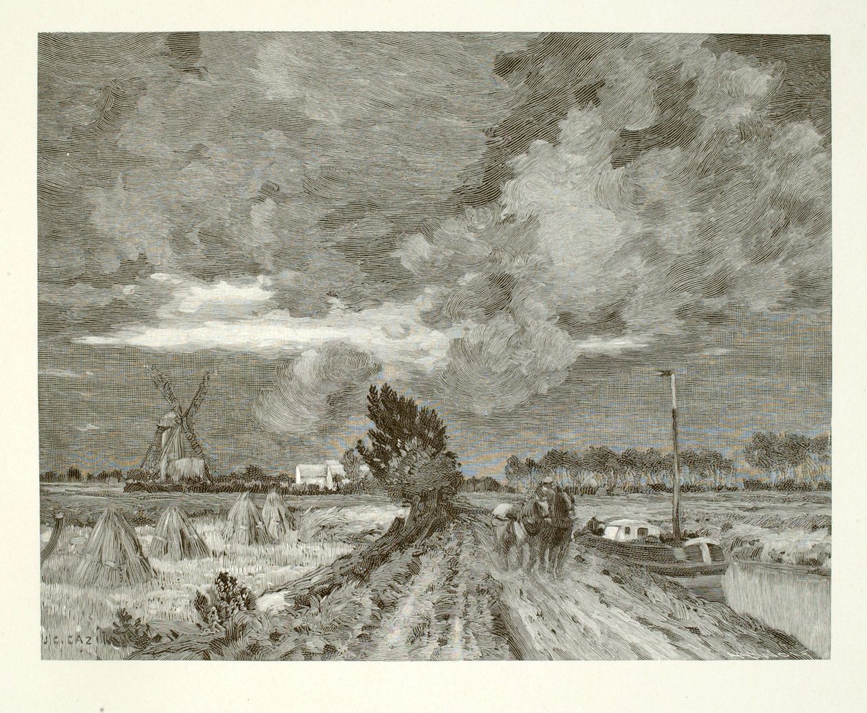 Zbliżająca się burza (Canal St. Omer) autorstwa Henry Wolf