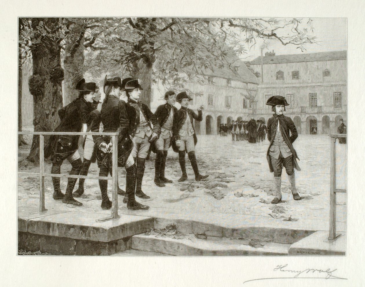 Bonaparte, nowicjusz w szkole w Brienne autorstwa Henry Wolf
