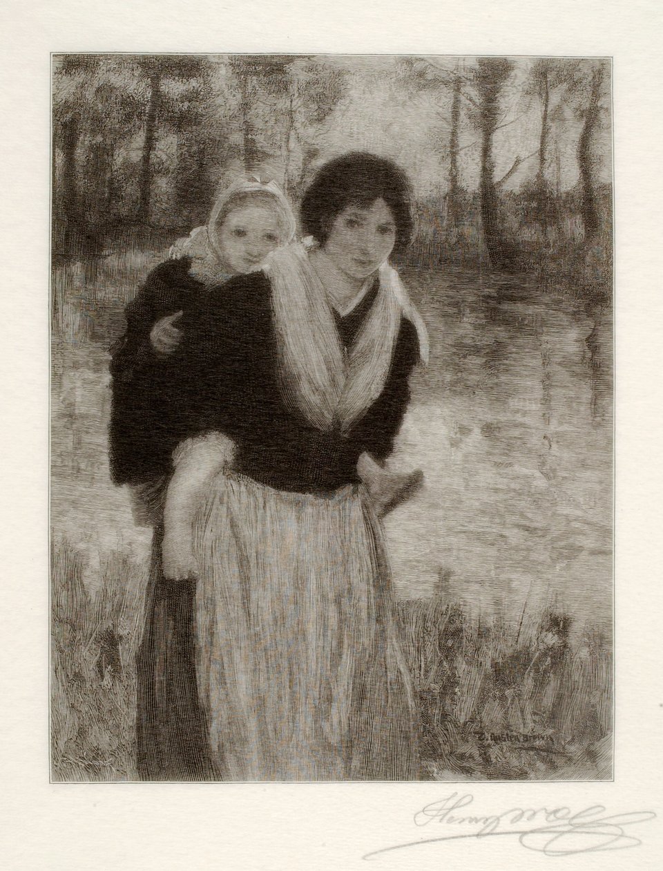 Nad rzeką autorstwa Henry Wolf