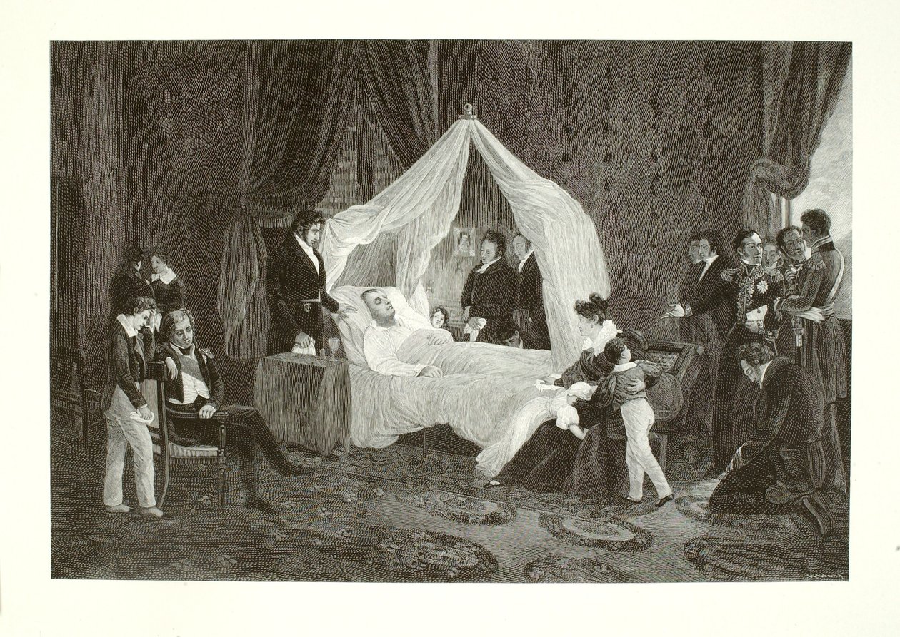 Śmierć Napoleona I autorstwa Henry Wolf