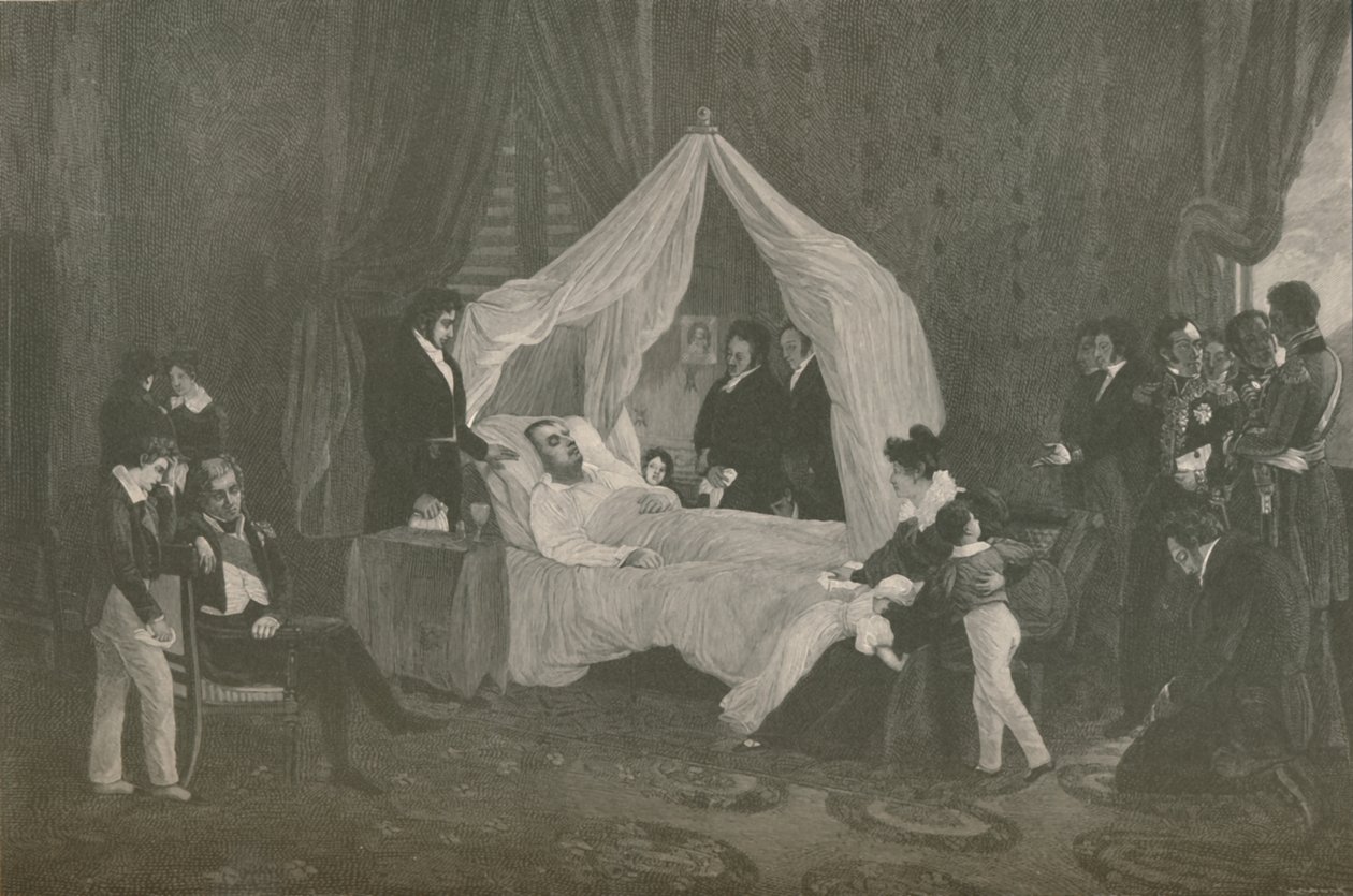 Śmierć Napoleona I, 1821, 1896 autorstwa Henry Wolf