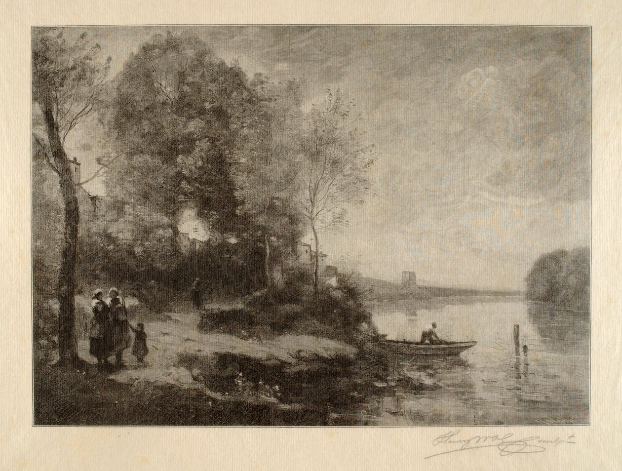 La Riviere a la Tour Lointaine autorstwa Henry Wolf