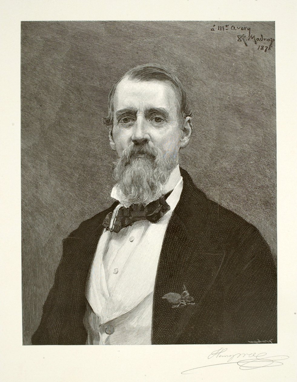 Samuel Putnam Avery autorstwa Henry Wolf