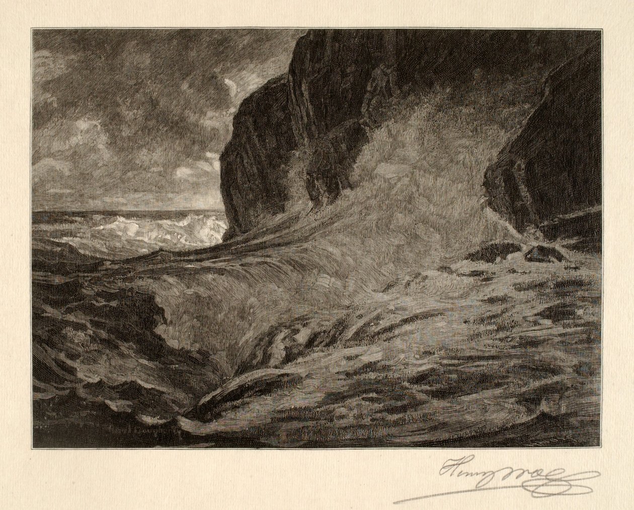 Wybrzeże Maine (The Onrush) autorstwa Henry Wolf