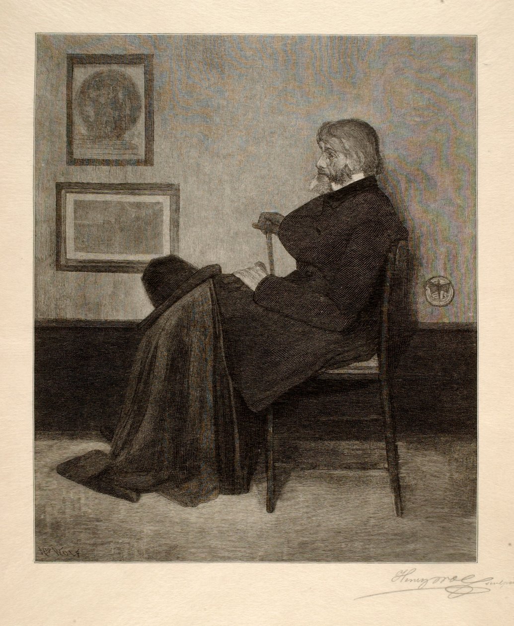 Thomas Carlyle autorstwa Henry Wolf