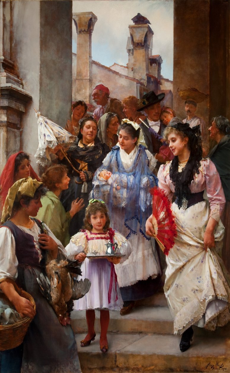 Weneckie Chrzciny, 1896 olej na płótnie autorstwa Henry Woods