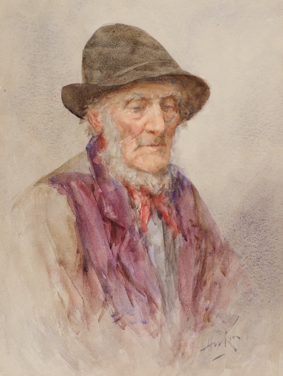 Stary Hynd (akwarela) autorstwa Henry Wright Kerr