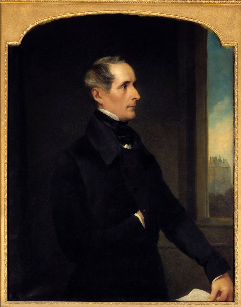 Portret poety i polityka Alphonse de Lamartine (1790-1869) Obraz Henry Phillips (1820-1868) 1848 Nd. 1,17x0,9 m Paryż, autorstwa Henry Wyndham Phillips
