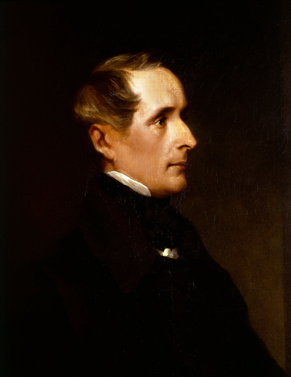 Retrato de Alphonse de Lamartine, detalhe 1848 (pintura) polonês autorstwa Henry Wyndham Phillips