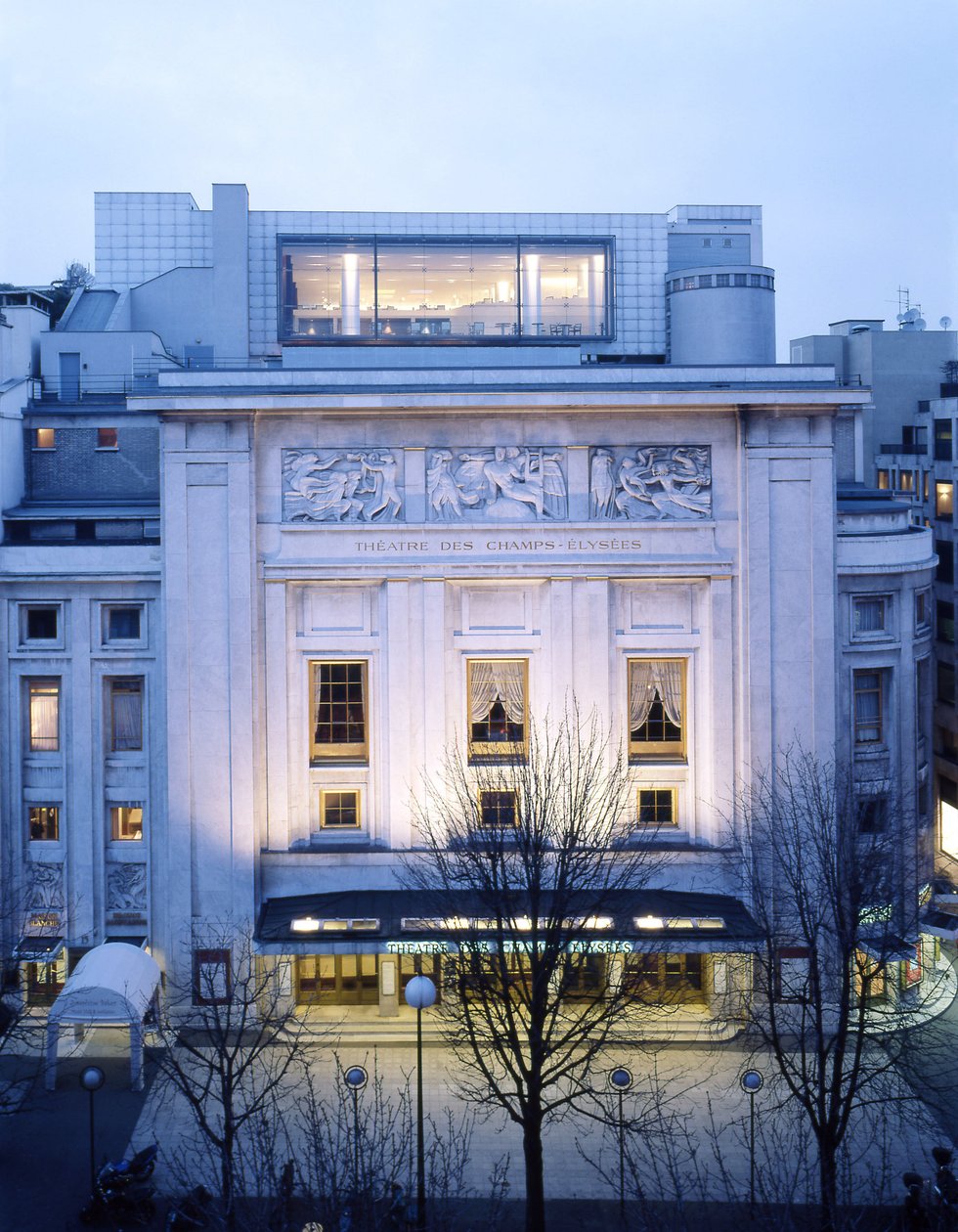 Theatre des Champs-Elysees (Pola Elizejskie) autorstwa Henry van de Perret Auguste (1874 1954) & Perret Gustave (1876 1952) Velde