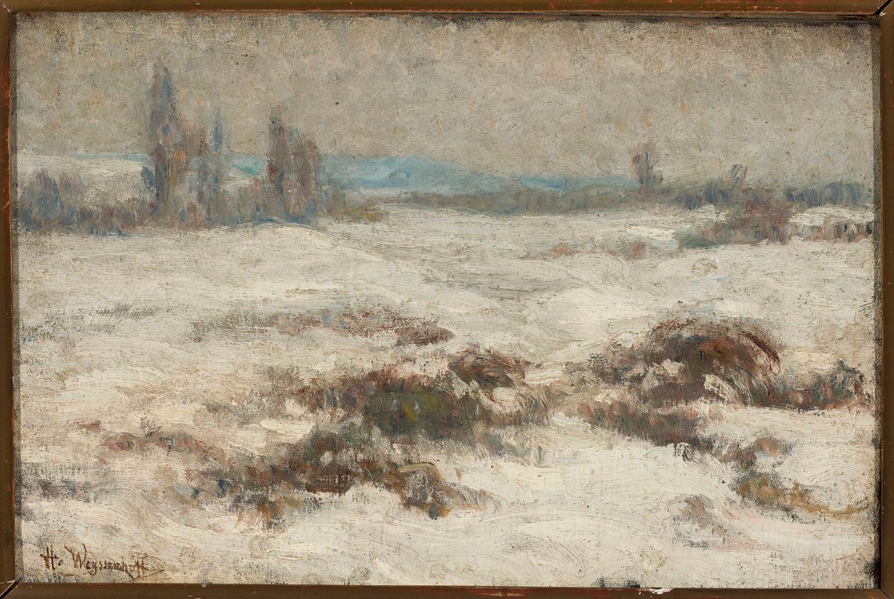 Zimowy krajobraz autorstwa Henryk Weyssenhoff