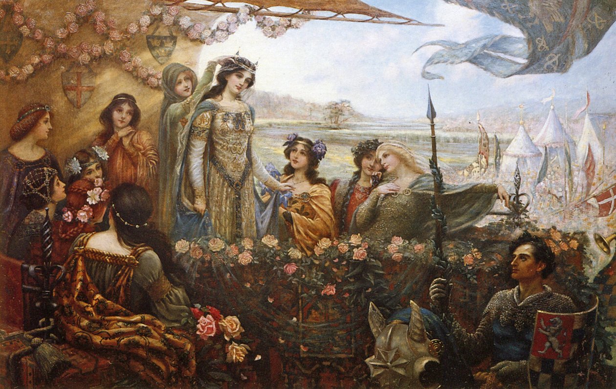 Lancelot i Ginewra autorstwa Herbert James Draper