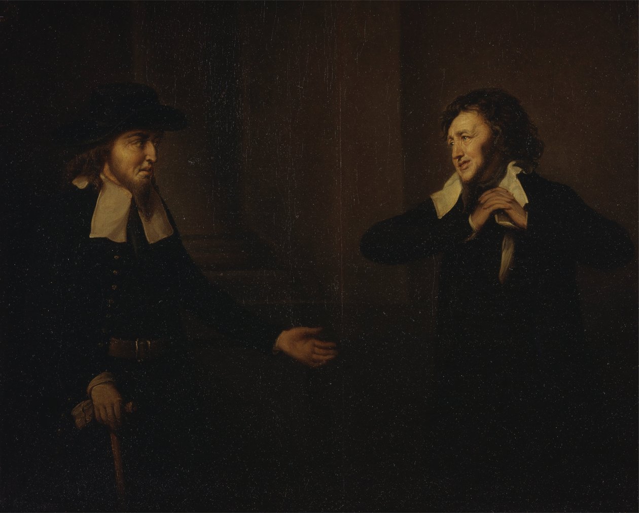 Shylock i Tubal z Kupca weneckiego autorstwa Herbert Stoppelaer