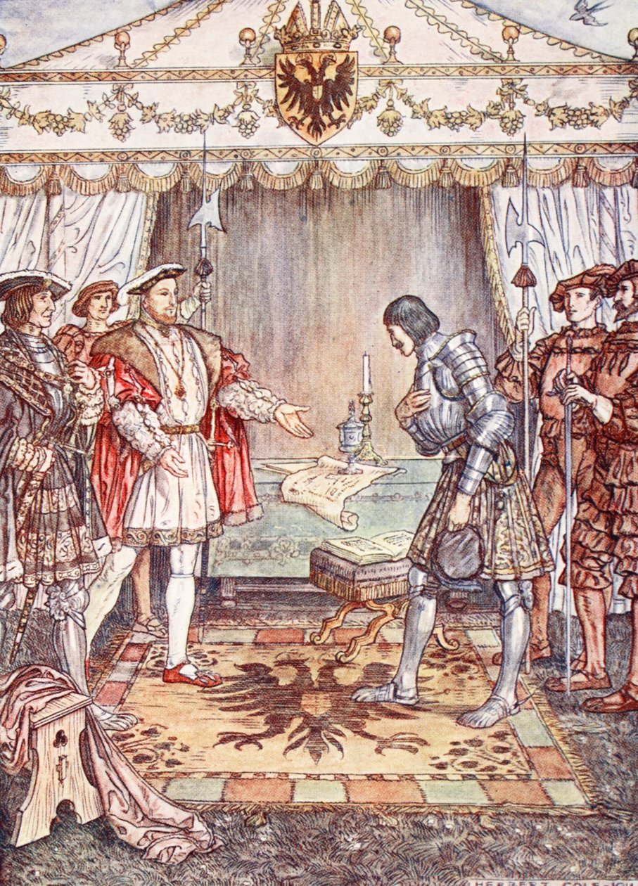 Bayard podarował Henrykowi VIII ilustrację z „Bayard: Dobry rycerz bez strachu i bez wyrzutu” Christophera Hare
