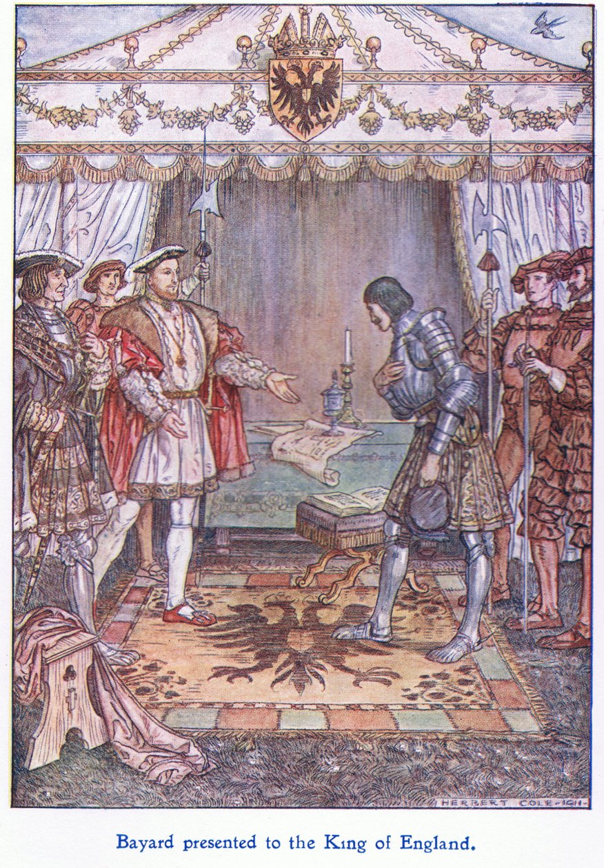 Bayard przedstawiony królowi Anglii (Henryk VIII), 1938 autorstwa Herbert Cole
