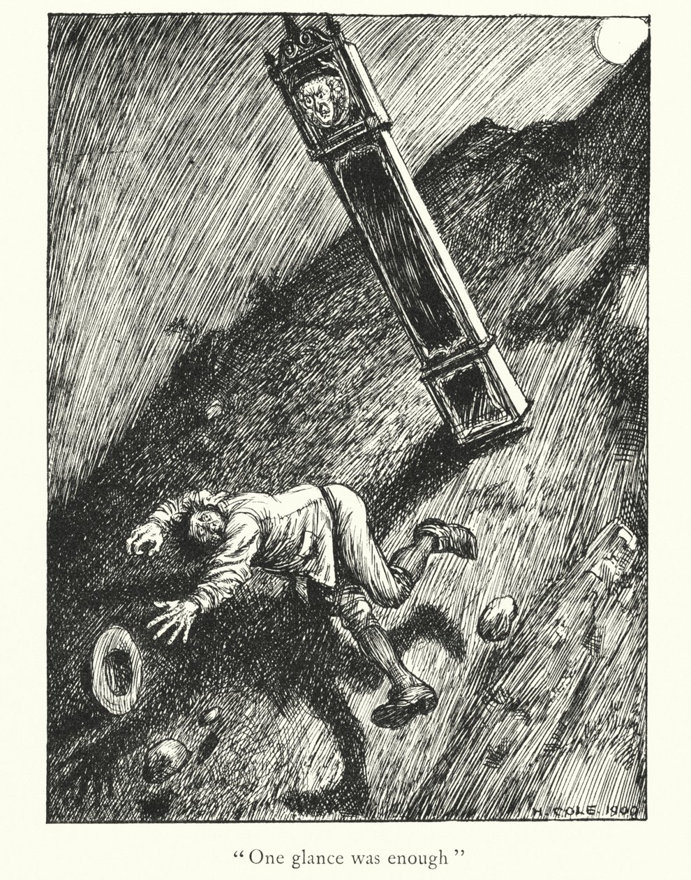 Legendy Ingoldsby: "Spójrz na zegar!" (litografia) autorstwa Herbert Cole